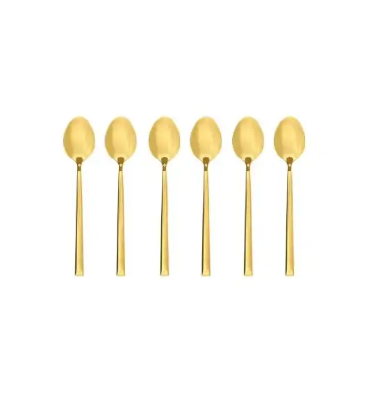 AMBITION COMO GOLD Komplet łyżeczek do herbaty / 6 el dla 6 osób / złote