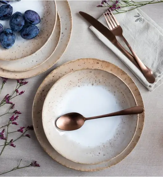 LUBIANA BOSS KERAJET | 438V6 KJ | PIASEK | Serwis obiadowy 6/18 elementów | 9155