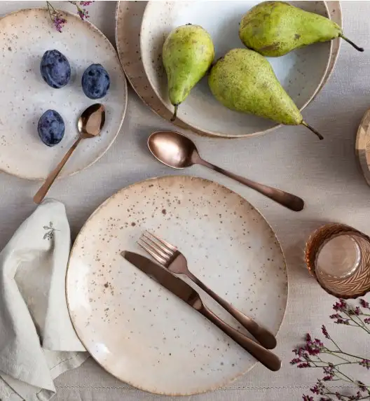 LUBIANA BOSS KERAJET | 438V6 KJ | PIASEK | Serwis obiadowy 6/18 elementów | 9155