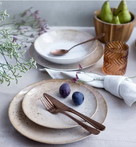 LUBIANA BOSS KERAJET | 438V6 KJ | PIASEK | Serwis obiadowy 6/18 elementów | 9155