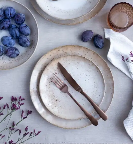 LUBIANA BOSS KERAJET | 438V6 KJ | PIASEK | Serwis obiadowy 6/18 elementów | 9155