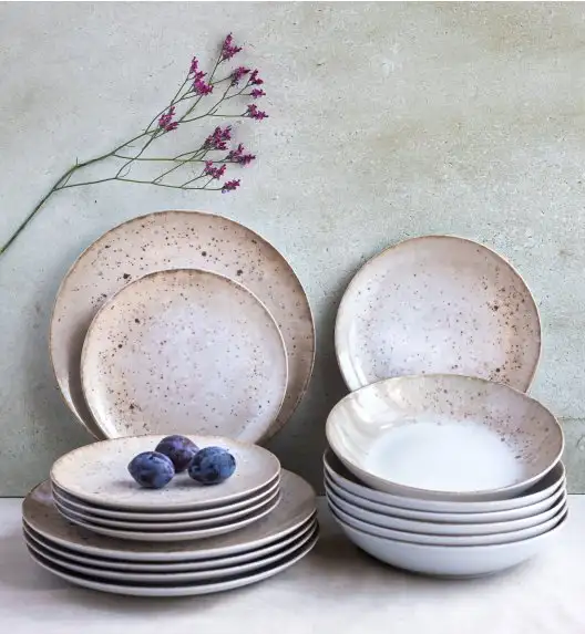 LUBIANA BOSS KERAJET | 438V6 KJ | PIASEK | Serwis obiadowy 6/18 elementów | 9155