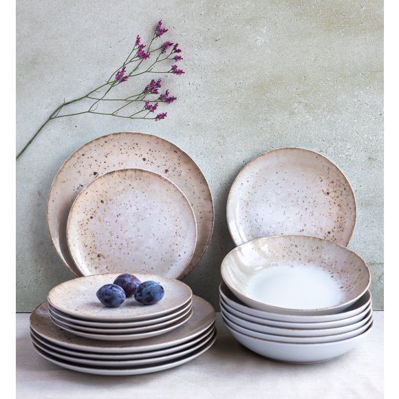 LUBIANA BOSS KERAJET | 438V6 KJ | PIASEK | Serwis obiadowy 12/36 elementów | 9155