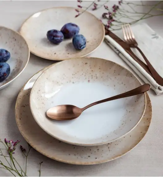 LUBIANA BOSS KERAJET | 438V6 KJ | PIASEK | Serwis obiadowy 18/54 elementy | 9155