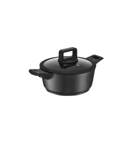 AMBITION ENZO Garnek z pokrywką 18 cm / powłoka nieprzywierająca ILAG ULTIMATE / aluminium