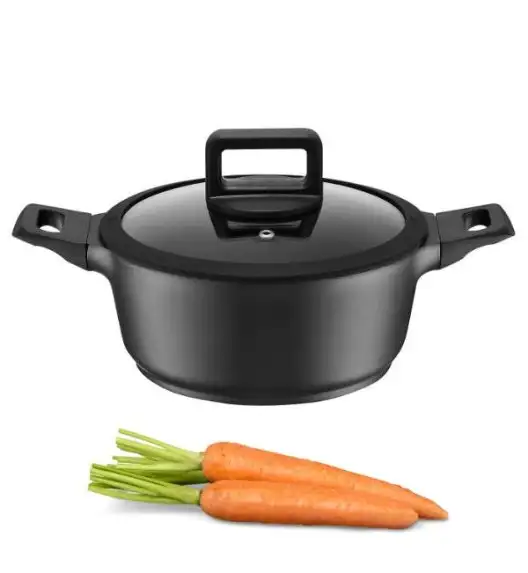 AMBITION ENZO Garnek z pokrywką 18 cm / powłoka nieprzywierająca ILAG ULTIMATE / aluminium