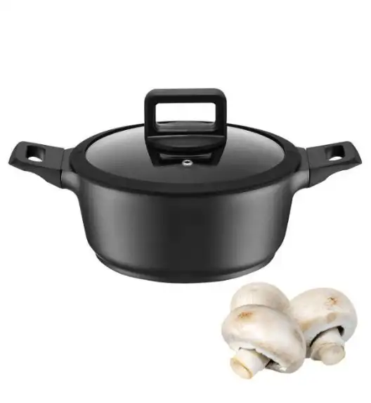 AMBITION ENZO Garnek z pokrywką 20 cm / powłoka nieprzywierająca ILAG ULTIMATE / aluminium