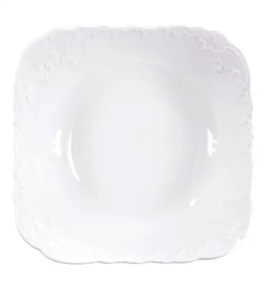 ĆMIELÓW ROCOCO 0001 MARIA Salaterka kwadratowa 24 cm / porcelana