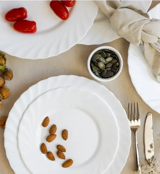 LUMINARC TRIANON Talerz deserowy 19,5 cm / szkło hartowane