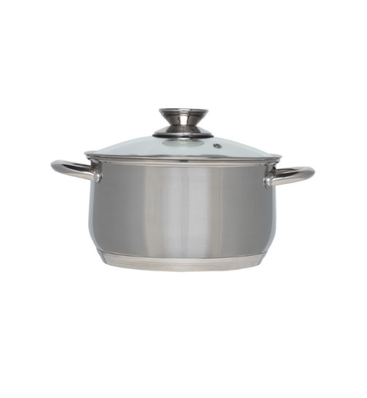 AMBITION LEA Komplet Garnki z pokrywkami 6 el / stal nierdzewna / 320045