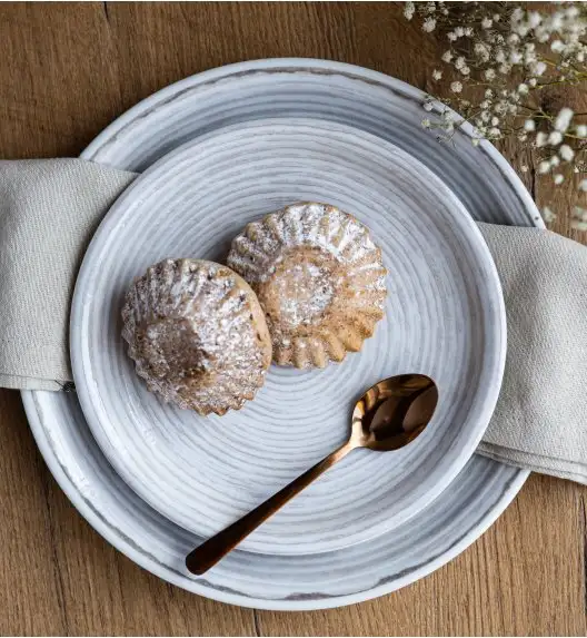 LUBIANA KERAJET | 709 KJ BRĄZOWY | Serwis obiadowy 6/18 elementów | 9174A