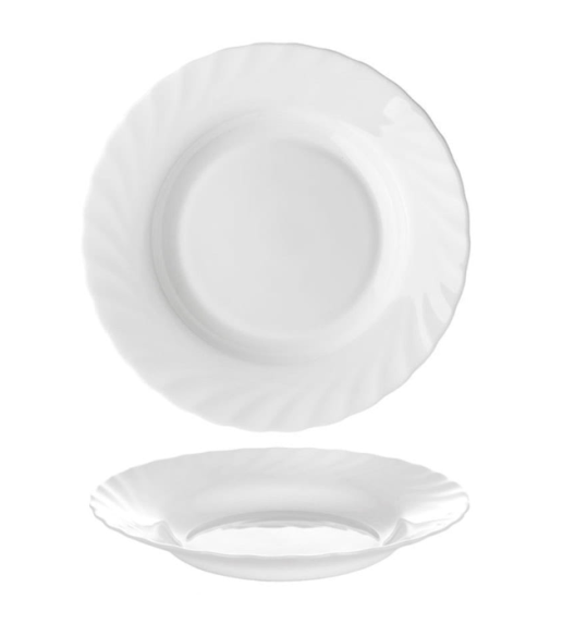 LUMINARC TRIANON Talerz głęboki 22,5 cm / szkło hartowane