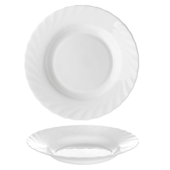 LUMINARC TRIANON Talerz głęboki 22,5 cm / szkło hartowane