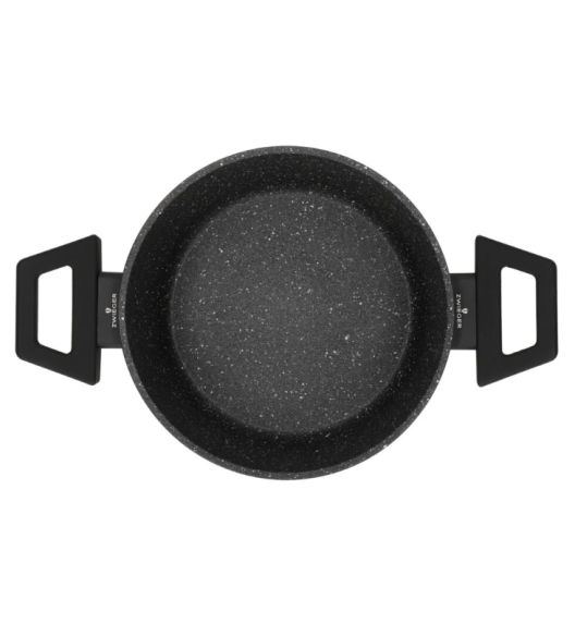 ZWIEGER FORTE Komplet garnków z pokrywkami / 16, 18, 20, 24 cm + Patelnie 20, 24, 28 cm + Pokrywki + Brytfanna Forte