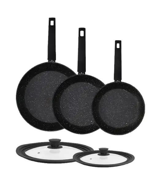 ZWIEGER FORTE Komplet garnków z pokrywkami / 16, 18, 20, 24 cm + Patelnie 20, 24, 28 cm + Pokrywki silikonowe + Brytfanna Forte 33 cm