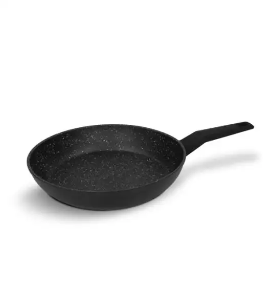 ZWIEGER FORTE Komplet patelnia aluminiowa 28 cm / powłoka granitowa PFLUON + pokrywka silikonowa