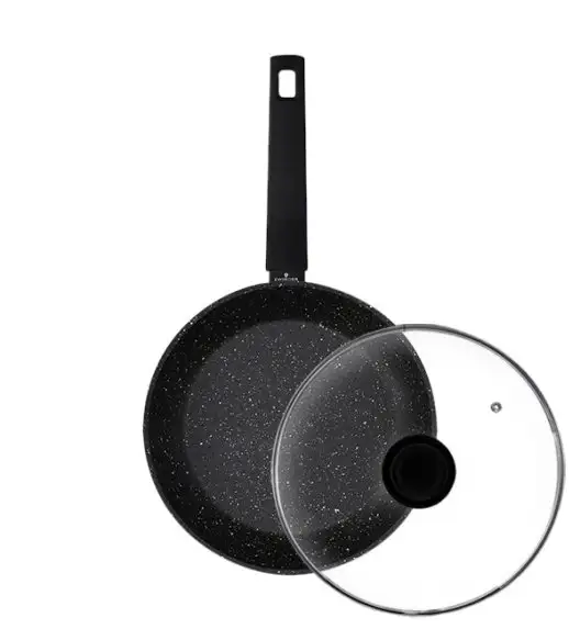ZWIEGER FORTE Komplet patelnia aluminiowa 24 cm / powłoka granitowa PFLUON + pokrywka