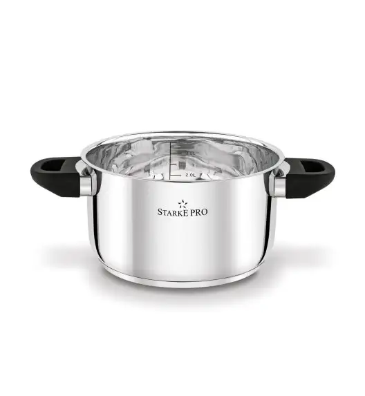 STARKE PRO SANTE Zestaw garnków nierdzewnych z pokrywkami 8 el / indukcja