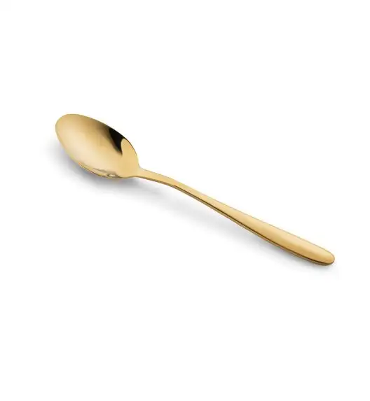 TADAR LEROS Zestaw sztućców 48 el dla 12 osób / złote / połysk