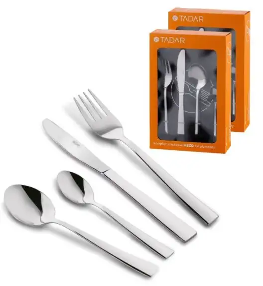 TADAR MEZO Sztućce Komplet 48 el pudełko / 12 osób / połysk
