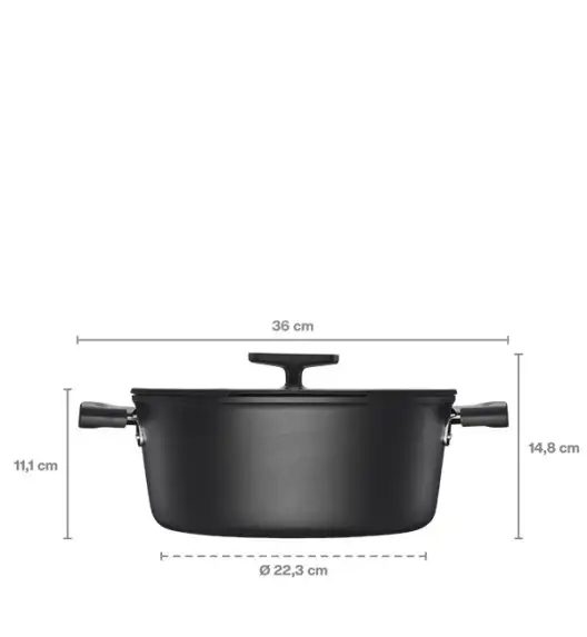 FISKARS HARD FACE Komplet garnki z pokrywkami 8 el + Patelnie 20, 24, 28 cm / powłoka Ceratec™ Superior