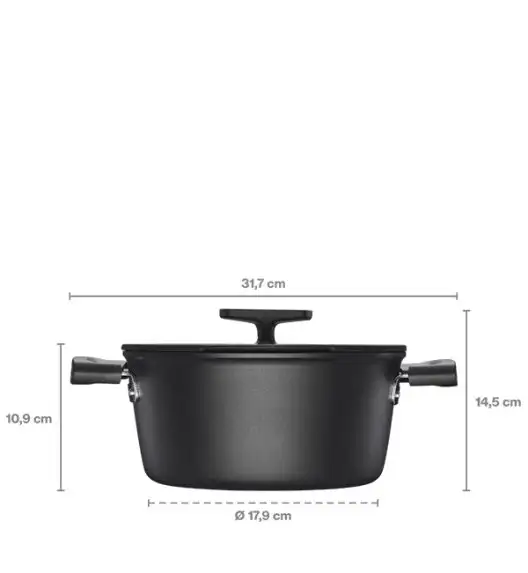 FISKARS HARD FACE Komplet garnki z pokrywkami 8 el + Patelnie 20, 24, 28 cm + pokrywki TADAR / powłoka Ceratec™ Superior