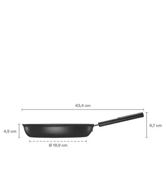 FISKARS HARD FACE Komplet patelnie 20, 24, 28 cm + pokrywki TADAR + naleśnikowa / powłoka Ceratec™ Superior