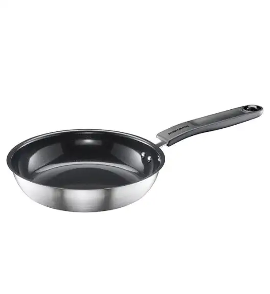 FISKARS FUNCTIONAL FORM Komplet garnki z pokrywkami 8 el + Patelnie 20, 24, 28 cm + Patelnia szefa + Wok / powłoka Ceratec™