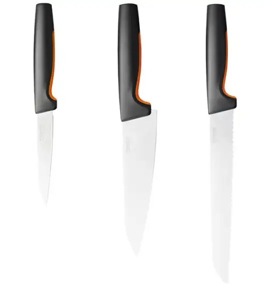 FISKARS FUNCTIONAL FORM 1057559+1057561 Komplet 6 noży kuchennych (3+3) w pudełkach / stal nierdzewna