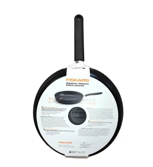 FISKARS KITCH'N 1055650 Patelnia 28 cm + pokrywka silikonowa / powłoka nieprzywierająca