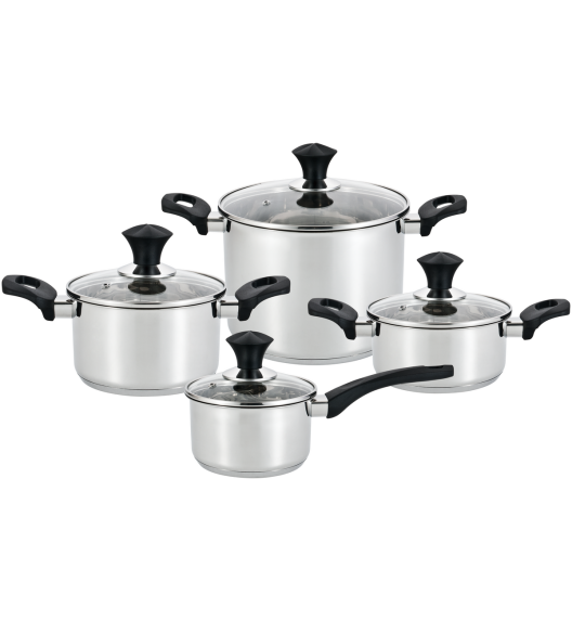 WYPRZEDAŻ! AMEFA SAHARA Komplet garnków 10 elementów / stal nierdzewna