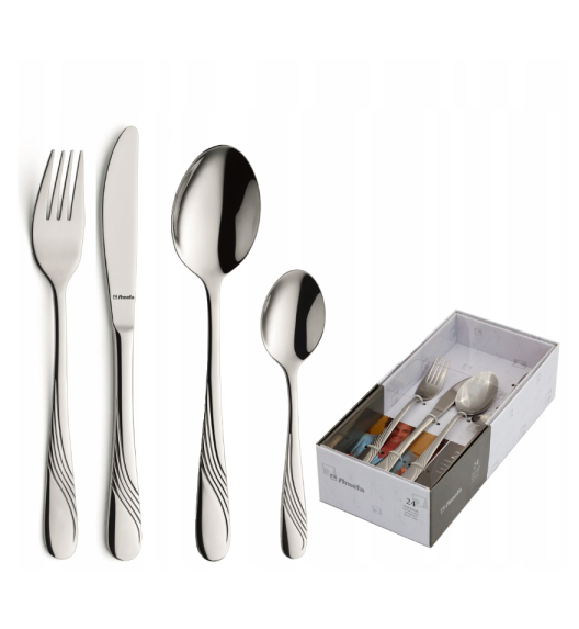 AMEFA FELICIA Sztućce UE 24 el dla 6 osób w pudełku TB/ połysk