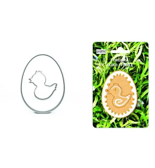 PRACTIC Foremka do wykrawania ciastek / JAJKO i PISKLE / stal nierdzewna