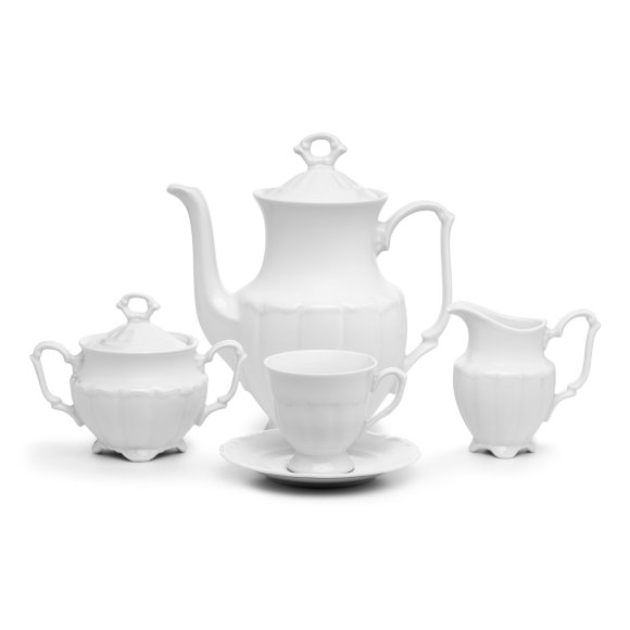 CHODZIEŻ MARIA TERESA C000 BIAŁA Zestaw kawowy 39 el / 12 osób / porcelana