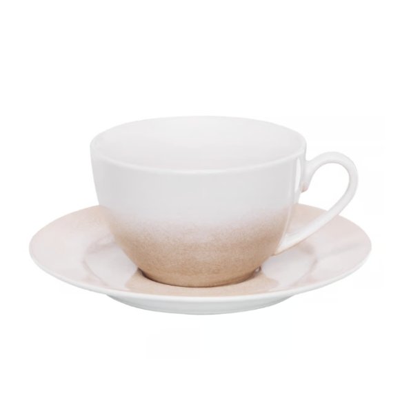 AMBITION PLAYA Filiżanka 220 ml + Spodek 15 cm / piaskowy odcień