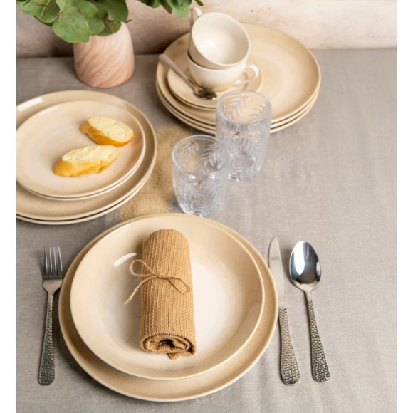 AMBITION PLAYA Serwis obiadowy 36 el dla 12 osób / piaskowy odcień