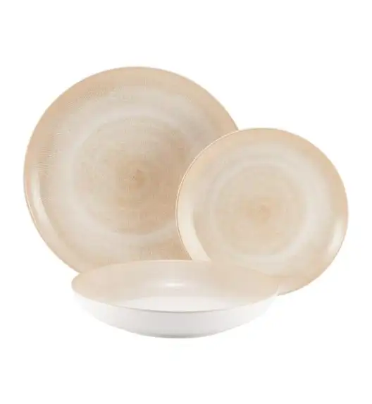 AMBITION PLAYA Serwis obiadowy 54 el dla 18 osób / piaskowy odcień