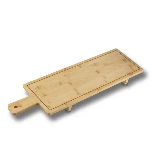 KONIGHOFFER BAMBUSOWA DESKA DO SERWOWANIA NA NÓŻKACH 66X19,5X4,5CM