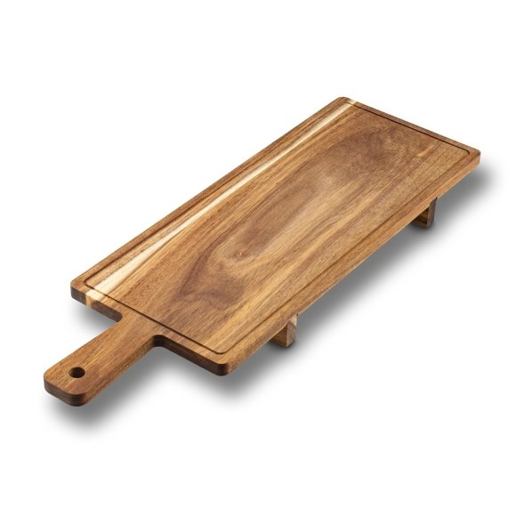 KONIGHOFFER AKACJOWA DESKA DO SERWOWANIA NA NÓŻKACH 59X19,5X4,5CM