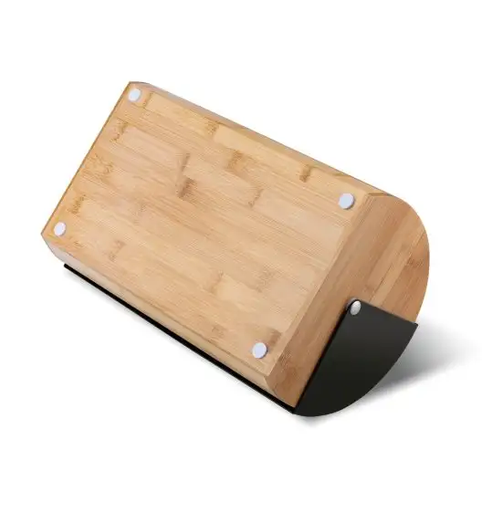 KONIGHOFFER GEOMETRIC CHLEBAK BAMBUSOWY CZARNY 36X25X16,8CM