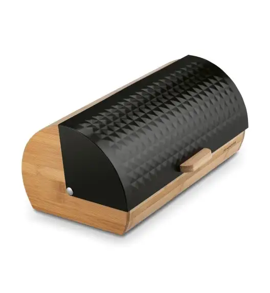 KONIGHOFFER GEOMETRIC CHLEBAK BAMBUSOWY CZARNY 36X25X16,8CM