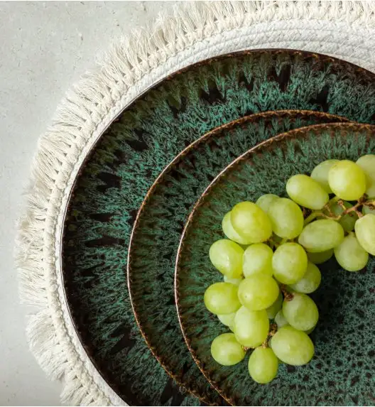 LUBIANA STONEWARE COSMOS ZIELONY | Serwis obiadowy 72 elementy dla 24 osób | odcienie zieleni | ceramika