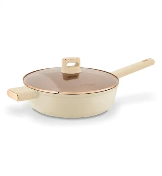 STARKE PRO STARLET PATELNIA Z POKRYWKĄ BEIGE 28X8CM