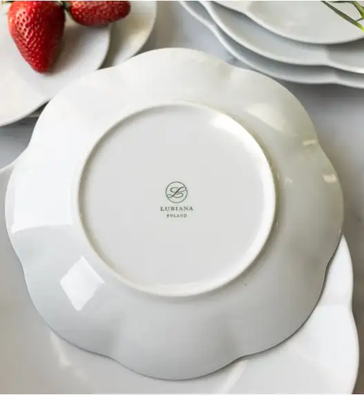LUBIANA NAOMI Serwis obiadowy 24 os / 72 elementy | biała porcelana
