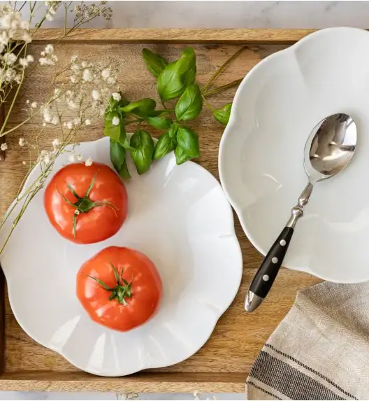 LUBIANA NAOMI Serwis obiadowy 24 os / 72 elementy | biała porcelana