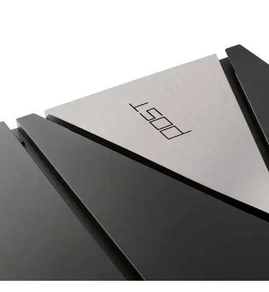 TADAR SKRZYNKA NA LISTY POST ANTRACYT+SS 37X37X10CM