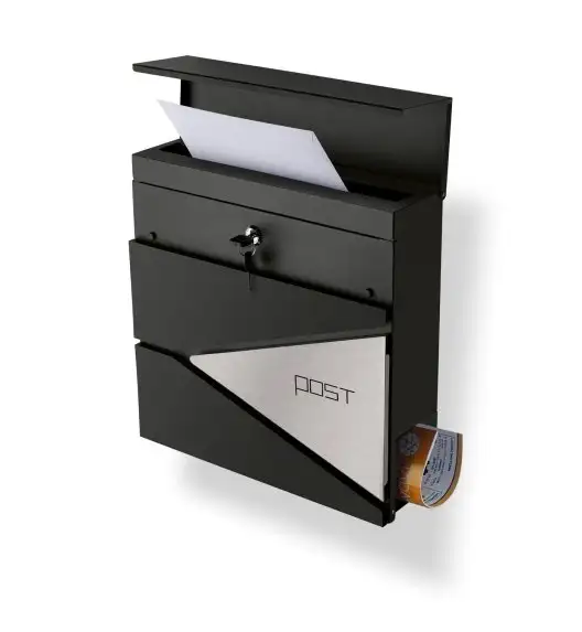 TADAR SKRZYNKA NA LISTY POST ANTRACYT+SS 37X37X10CM