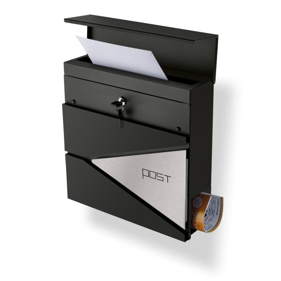 TADAR SKRZYNKA NA LISTY POST ANTRACYT+SS 37X37X10CM