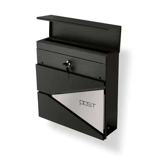 TADAR SKRZYNKA NA LISTY POST ANTRACYT+SS 37X37X10CM