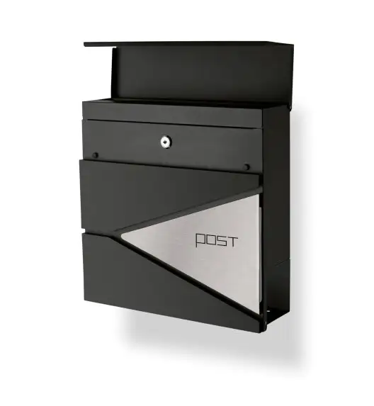 TADAR SKRZYNKA NA LISTY POST ANTRACYT+SS 37X37X10CM